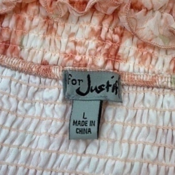 J for Justify Floral Smocked Mini Dress Size Large NWT - Picture 5 of 6